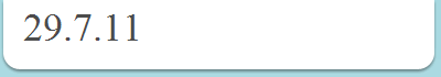 29.7.11