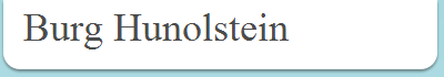 Burg Hunolstein