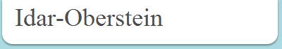 Idar-Oberstein