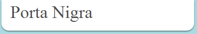 Porta Nigra