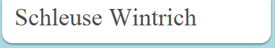 Schleuse Wintrich