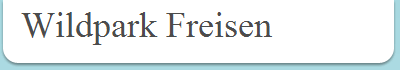 Wildpark Freisen